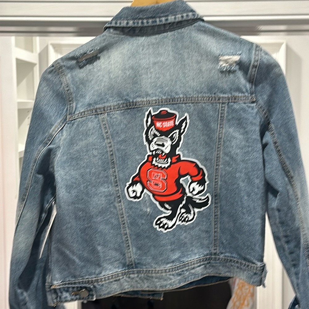 NC State Jean Jacket. NEW WITH TAGS